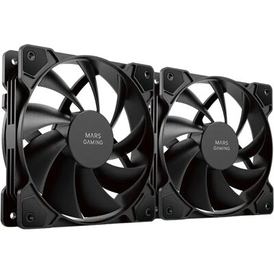 Mars Gaming MFPROX2 Schwarz 2er Kit - CPU Kühlsystem Mars Gaming MFPROX2 Schwarz 2er Kit - CPU Kühlsystem