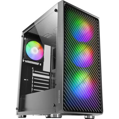 Mars Gaming MCF Számítógép ház - Fekete ATX Midi Tower Mars Gaming MCF Számítógép ház - Fekete ATX Midi Tower