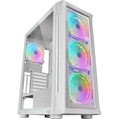 Mars Gaming MCNEOW White Gaming Tower - Computer Case Mars Gaming MCNEOW White Gaming Tower - Computer Case