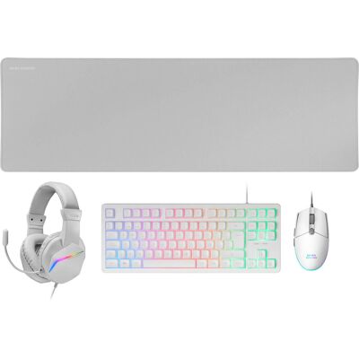Mars Gaming MCP-RGB3 Branco - Kit Teclado e Mouse Gaming Mars Gaming MCP-RGB3 Branco - Kit Teclado e Mouse Gaming