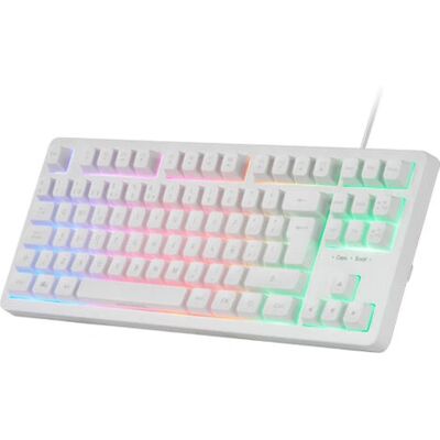 Tastiera Gaming TKL Ergonomica Bianca MK023W Mars Gaming - Tastiera Tastiera Gaming TKL Ergonomica Bianca MK023W Mars Gaming - Tastiera