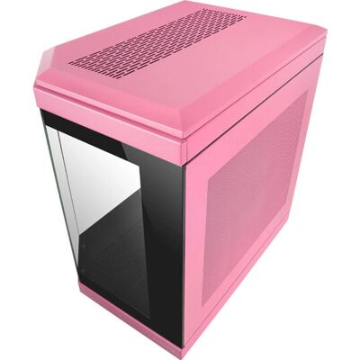 Mars Gaming MC-3T Pink PC-Gehäuse - Glas-Panel, Vertikale GPU, Wasserkühlung Mars Gaming MC-3T Pink PC-Gehäuse - Glas-Panel, Vertikale GPU, Wasserkühlung