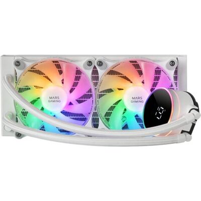 Mars Gaming ML-LCD240 Flüssigkeitskühlung-Set - Weiß - CPU bis zu 500W - ARGB-Display Mars Gaming ML-LCD240 Flüssigkeitskühlung-Set - Weiß - CPU bis zu 500W - ARGB-Display