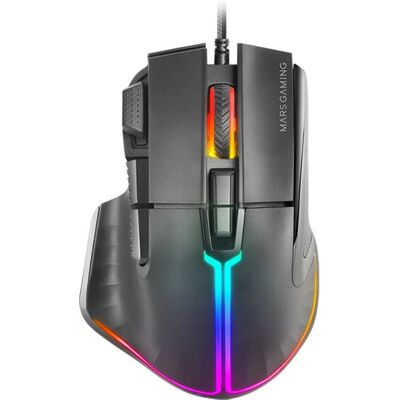 Mars Gaming MM-XT Ergonomische RGB-Maus - 12800 DPI, 9 Tasten Mars Gaming MM-XT Ergonomische RGB-Maus - 12800 DPI, 9 Tasten