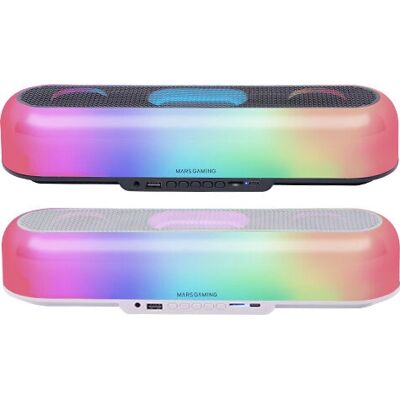 Mars Gaming MSBORBW Tragbarer Bluetooth-Lautsprecher RGB 360° - Tragbarer Lautsprecher Mars Gaming MSBORBW Tragbarer Bluetooth-Lautsprecher RGB 360° - Tragbarer Lautsprecher