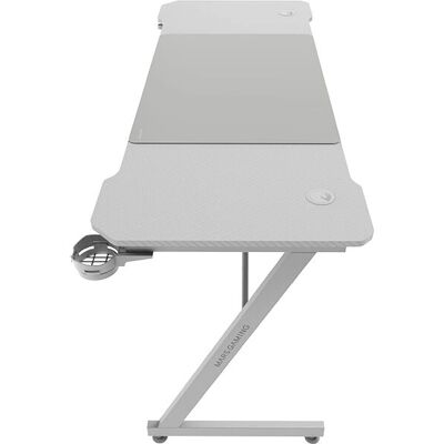 Mars Gaming MGDX160 Bureau Gaming Blanc Surface en Fibres de Carbone Structure Métallique Support - Publicité Mars Gaming MGDX160 Bureau Gaming Blanc Surface en Fibres de Carbone Structure Métallique Support - Publicité