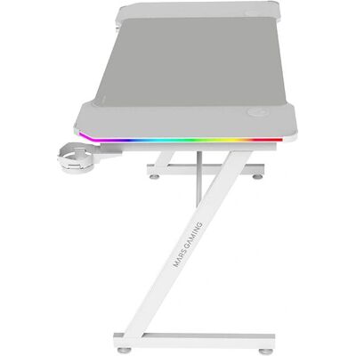 Mars Gaming MGDX120RGB Blanco - Escritorio Gaming con Iluminación ARGB, Alfombrilla XXL, 120x60cm Mars Gaming MGDX120RGB Blanco - Escritorio Gaming con Iluminación ARGB, Alfombrilla XXL, 120x60cm