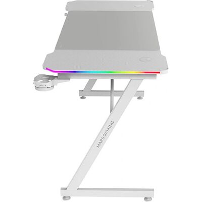 Bureau Gaming Ergonomique MGDX140RGBW - RGB, Fibre de Carbone, Tapis XXL - Publicité Bureau Gaming Ergonomique MGDX140RGBW - RGB, Fibre de Carbone, Tapis XXL - Publicité
