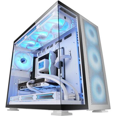 Mars Gaming MC-NOVA2 Srebrna Obudowa PC - Custom XXL E-ATX, Podwójne Szkło, Chłodzenie cieczą Mars Gaming MC-NOVA2 Srebrna Obudowa PC - Custom XXL E-ATX, Podwójne Szkło, Chłodzenie cieczą