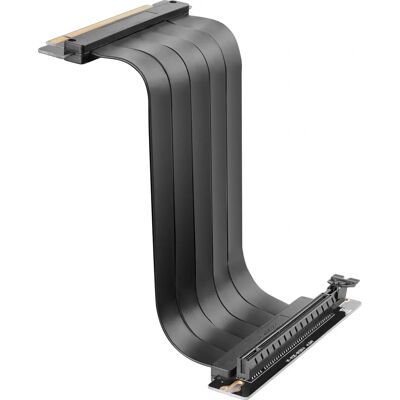 Mars Gaming MCA-PCIE40 Riser PCIe 4.0 - Cabo 300mm, Conector 90° Mars Gaming MCA-PCIE40 Riser PCIe 4.0 - Cabo 300mm, Conector 90°