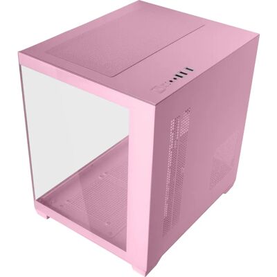 Mars Gaming MC-VIEW2P Mini Tower Pink - PC-Gehäuse Mars Gaming MC-VIEW2P Mini Tower Pink - PC-Gehäuse