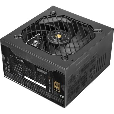 Mars Gaming MPB1000PSI Strömförsörjning - 1000W Modulär Svart Mars Gaming MPB1000PSI Strömförsörjning - 1000W Modulär Svart