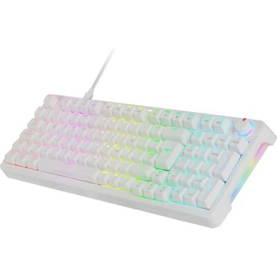 Mars Gaming MKPROWYFR Billentyűzet - Francia, Fehér, RGB, Hot-Swap, Teljes méretű Mars Gaming MKPROWYFR Billentyűzet - Francia, Fehér, RGB, Hot-Swap, Teljes méretű