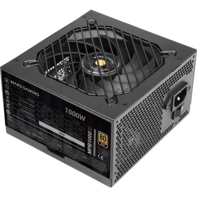 Mars Gaming MPB1000SI Netzteil - 1000W, Schwarz, 80 Plus Gold Mars Gaming MPB1000SI Netzteil - 1000W, Schwarz, 80 Plus Gold