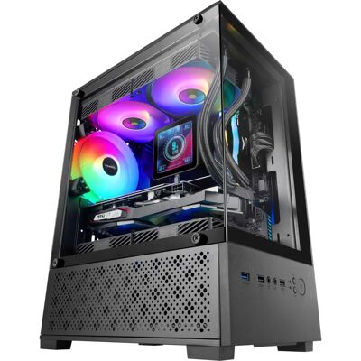 Mars Gaming MC-SE2 Mini Tower - Gaming MicroATX-Case med Tempererat Glas Mars Gaming MC-SE2 Mini Tower - Gaming MicroATX-Case med Tempererat Glas