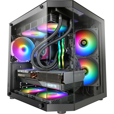 Mars Gaming MC-3TLITE Mini Tower Svart - Mini Tower Chassi Mars Gaming MC-3TLITE Mini Tower Svart - Mini Tower Chassi