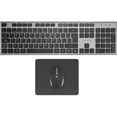 Tacens 6ZENITHES Drahtloses Tastatur & Maus-Set - Grau Tacens 6ZENITHES Drahtloses Tastatur & Maus-Set - Grau