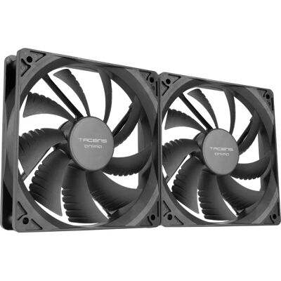 Sistema de Resfriamento Tacens Anima AF12X2 - Ventiladores pretos de 12 cm, conjunto de 2 Sistema de Resfriamento Tacens Anima AF12X2 - Ventiladores pretos de 12 cm, conjunto de 2