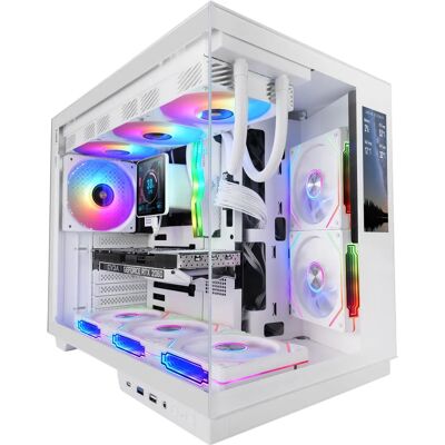 Mars Gaming MCMIRAGEW Weiß Midi Tower Computer Gehäuse Mars Gaming MCMIRAGEW Weiß Midi Tower Computer Gehäuse