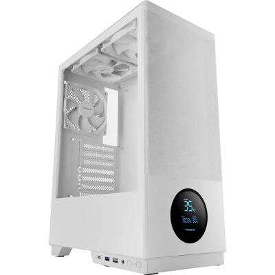 Boîtier PC Blanc Sagitta20 de Tacens - Surveillance matérielle en temps réel Boîtier PC Blanc Sagitta20 de Tacens - Surveillance matérielle en temps réel