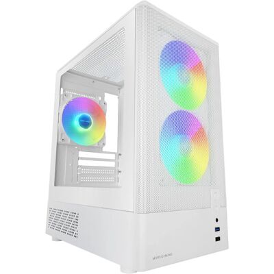 Mars Gaming MC-ONYXW MicroATX Tower - Wit - Computer Behuizing Mars Gaming MC-ONYXW MicroATX Tower - Wit - Computer Behuizing