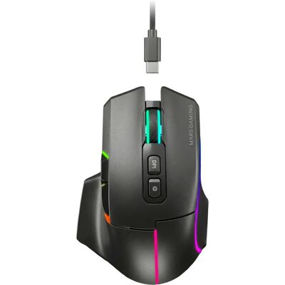Mars Gaming - MMWVECTOR - Sem fio - 12000 DPI - Rato Mars Gaming - MMWVECTOR - Sem fio - 12000 DPI - Rato