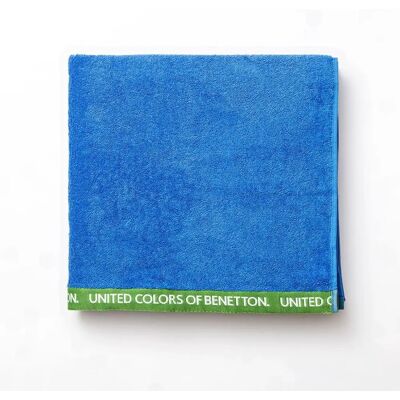 Benetton Modello Cotone Organico 450GSM Blu - Asciugamano Benetton Modello Cotone Organico 450GSM Blu - Asciugamano