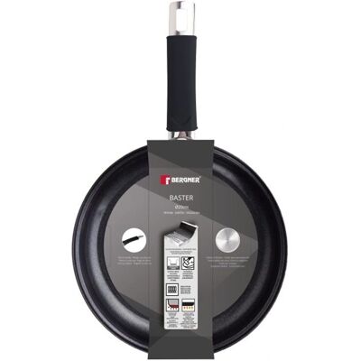 BERGNER Baster Edelstahl 20cm Induktionspfanne BERGNER Baster Edelstahl 20cm Induktionspfanne