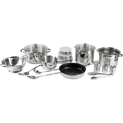 Set de Cuisine Renberg LUCA RB 18 Pièces en Acier Inoxydable Induction Set de Cuisine Renberg LUCA RB 18 Pièces en Acier Inoxydable Induction