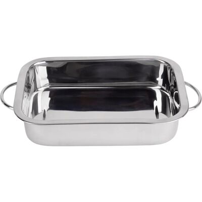 Plateau à Lasagnes en Acier Inoxydable - 32x23x6,3cm Plateau à Lasagnes en Acier Inoxydable - 32x23x6,3cm