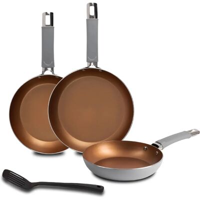 BERGNER Edelstahl Aluminium Kochtopfset - 4 Teile BERGNER Edelstahl Aluminium Kochtopfset - 4 Teile