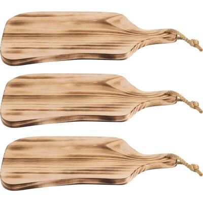 Ensemble de 3 Planchettes à Découper en Pin - Rustique Ensemble de 3 Planchettes à Découper en Pin - Rustique