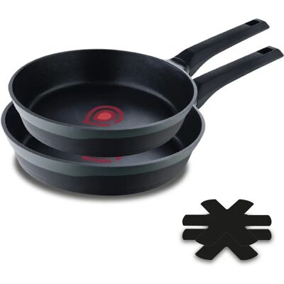 Ensemble de Poêles Masterpro Reeco MP Noir en Aluminium - 2 Pièces Ensemble de Poêles Masterpro Reeco MP Noir en Aluminium - 2 Pièces