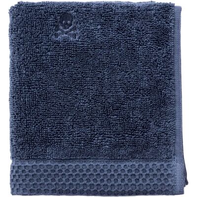 SCALPERS Navy Blue Cotton Guest Towel - Towel SCALPERS Navy Blue Cotton Guest Towel - Towel
