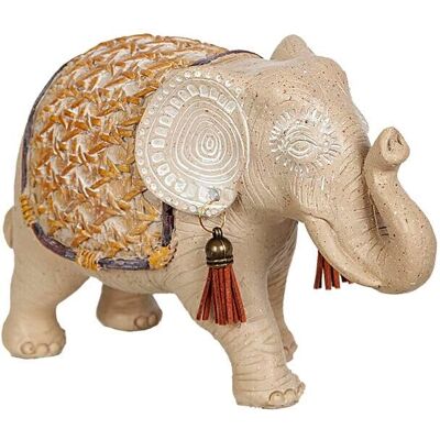 Figurine Décorative Éléphant Romimex - Décoration Maison - Beige Naturel - 9x13x20cm Figurine Décorative Éléphant Romimex - Décoration Maison - Beige Naturel - 9x13x20cm