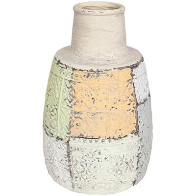 Wielokolorowa ceramiczna waza Romimex - 20x31x20 cm Wielokolorowa ceramiczna waza Romimex - 20x31x20 cm