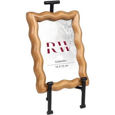 Romimex Marron Métal Verre Chêne Bois MDF - Cadre photo Romimex Marron Métal Verre Chêne Bois MDF - Cadre photo