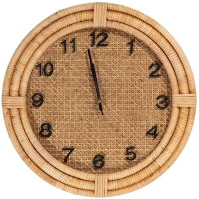 Horloge Murale Romimex - Marron Vigne Bois MDF 46x46cm Horloge Murale Romimex - Marron Vigne Bois MDF 46x46cm