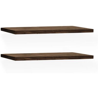 DECOWOOD Estantería de Madera Maciza Nogal 120cm - Estantería DECOWOOD Estantería de Madera Maciza Nogal 120cm - Estantería