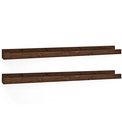 Decowood Modèle 50cm - Étagères flottantes en pin naturel - Marron - Publicité Decowood Modèle 50cm - Étagères flottantes en pin naturel - Marron - Publicité