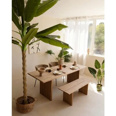 Mesa de Comedor Bali Roble Oscuro de Decowood - 140x80cm Mesa de Comedor Bali Roble Oscuro de Decowood - 140x80cm