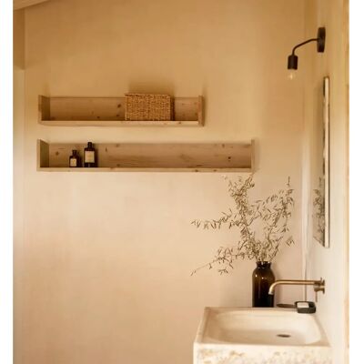 Decowood - Ona - Roble Medio - 90x16 cm - Estantería Decowood - Ona - Roble Medio - 90x16 cm - Estantería