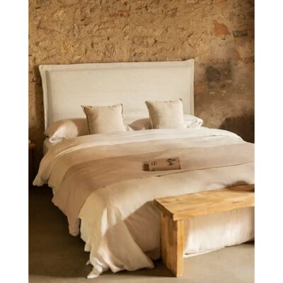 DECOWOOD - CAB-LINO-WH-180x110 - Blanco - Lino - Headboard DECOWOOD - CAB-LINO-WH-180x110 - Blanco - Lino - Headboard