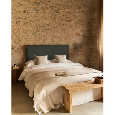 DECOWOOD - Cabecero - Blue Linen - 140x110 cm - Headboard - Publicité DECOWOOD - Cabecero - Blue Linen - 140x110 cm - Headboard - Publicité