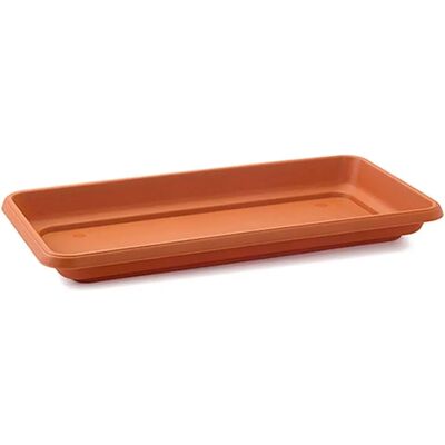 Acan - Vaso Plástico 80 cm - Marrom - Retangular planter Acan - Vaso Plástico 80 cm - Marrom - Retangular planter