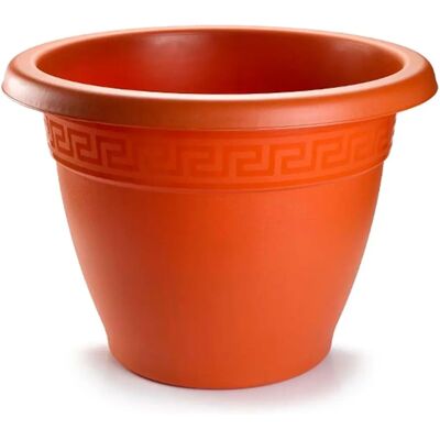 Generic - Vaso Redondo Terracotta 20cm - Plástico - Antracite - Vasos Generic - Vaso Redondo Terracotta 20cm - Plástico - Antracite - Vasos