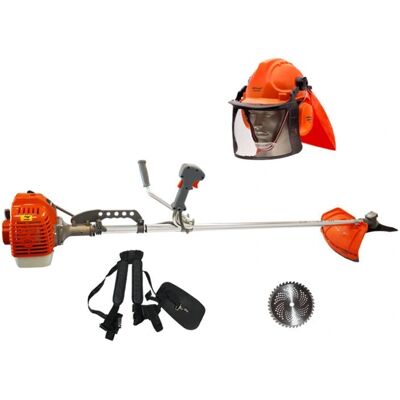 Sakawa - Desbrozadora de gasolina 52cc con disco y casco Sakawa - Desbrozadora de gasolina 52cc con disco y casco