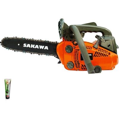 SAKAWA Motosierra de gasolina CS2500 - Espada 12, 25.4cc, Aceite automático SAKAWA Motosierra de gasolina CS2500 - Espada 12, 25.4cc, Aceite automático