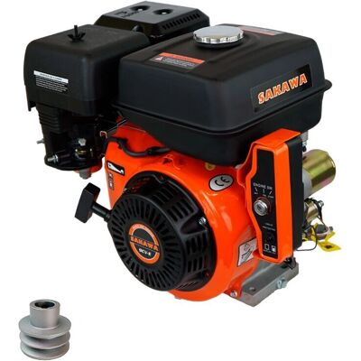 Motor Sakawa 270cc 4T Gasolina - Arranque eléctrico, Polea 25mm - Motor Motor Sakawa 270cc 4T Gasolina - Arranque eléctrico, Polea 25mm - Motor