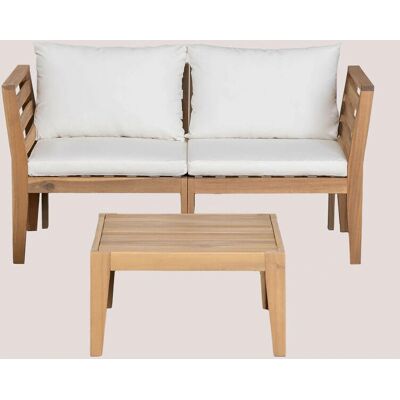 Sklum - Gartenset 2 Stück mit Armlehnen und Couchtisch - Gartenset Sklum - Gartenset 2 Stück mit Armlehnen und Couchtisch - Gartenset
